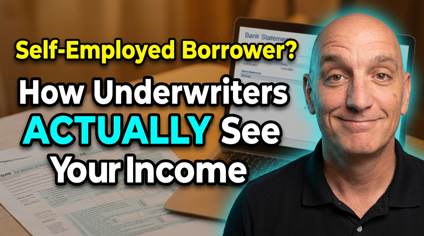 Self-employed business owner reviewing bank statements to qualify for a mortgage without tax returns